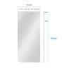 9H SZKŁO hartowane na telefon uniwersalne 159x71mm z wycięciem 6,8" cali