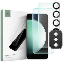 9H SZKŁO hartowane na telefon Samsung Galaxy S23 FE 5G S711 Tech-Protect SUPREME SET