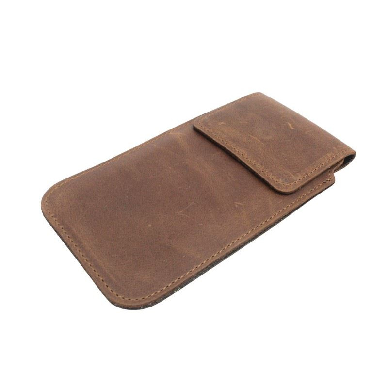 Etui Kabura skórzana pionowa CLASSIC III 4 na telefon LG K30 2019 brązowa