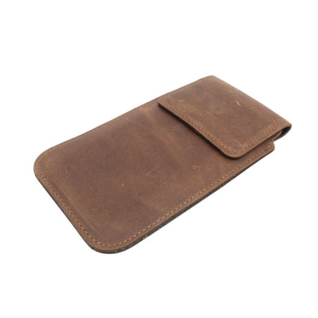 Etui Kabura skórzana pionowa CLASSIC III 4 na telefon LG K30 2019 brązowa