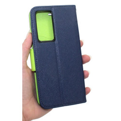 Etui Fancy Diary na telefon Realme GT Master Explorer 5G RMX3366 / GT River granatowe