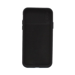 Etui Silicone Lens na telefon Apple iPhone X / Xs czarne