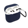 Etui na douszne słuchawki bezprzewodowe Apple AirPods 3 granatowe z haczykiem