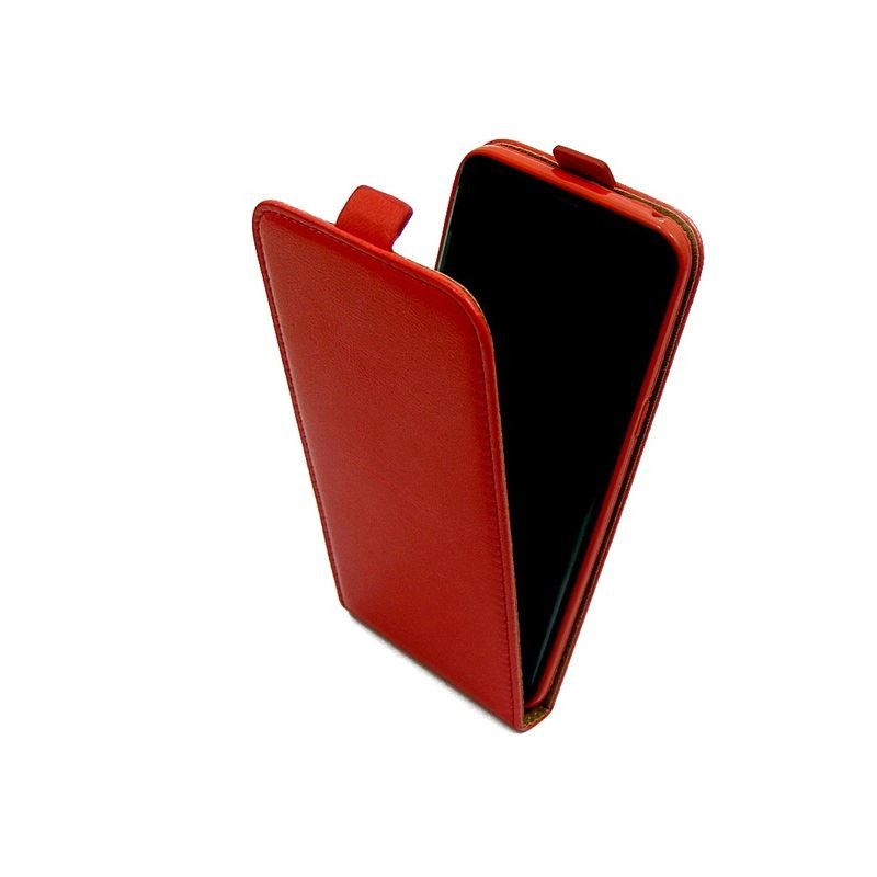 Etui pionowe z klapką SLIM FLEX na telefon HTC Desire 820 czerwone