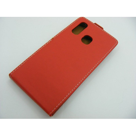 Etui pionowe z klapką SLIM FLEX na telefon Samsung Galaxy A30 A305 / A20 A205 czerwone HQ