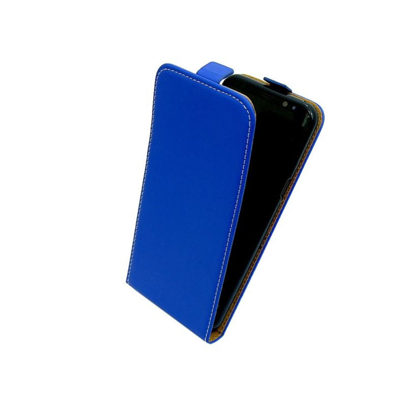 Etui pionowe z klapką SLIM FLEX na telefon ZTE Blade A310 niebieskie