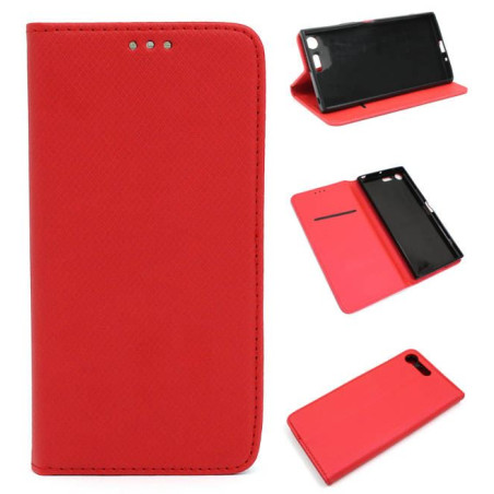 Etui Smart Magnet na telefon Sony Xperia XZ Premium G8142 czerw
