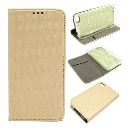 Etui Smart Magnet na telefon Apple iPhone 4 A1349 / 4S A1431 złote