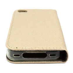Etui Smart Magnet na telefon Apple iPhone 4 A1349 / 4S A1431 złote