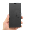 Etui Fancy Diary na telefon Nokia C32 TA-1534 czarne