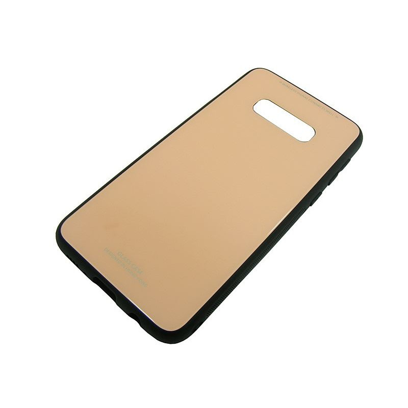 Etui GLASS CASE na telefon Samsung Galaxy S10e G970 jasnoróżowe