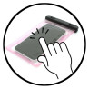 Pokrowiec / etui uniwersalny wodoszczelny wodoodporne na telefon różowe 2