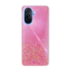 Etui GLITTER Case na telefon Huawei Nova Y70 MGA-LX9 różowe