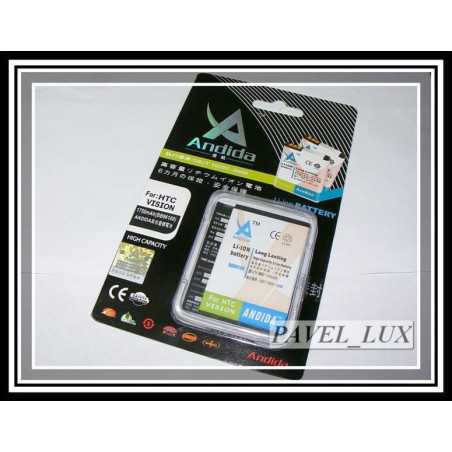 Bateria Andida do telefonu HTC Desire Z Vision 1750 mAh li-io