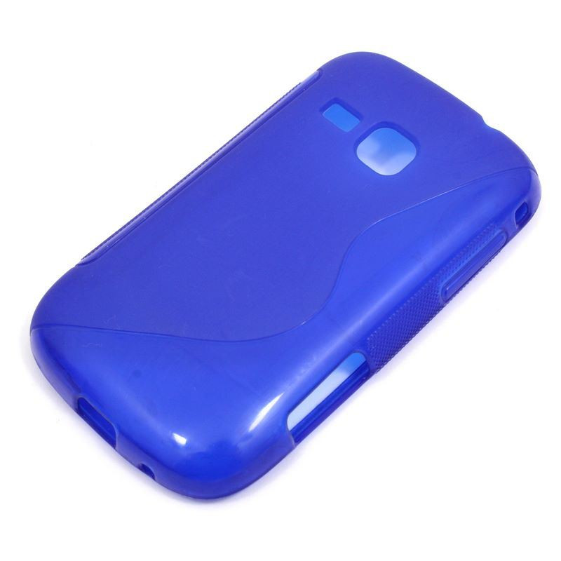 Etui S-CASE na telefon Samsung Galaxy Mini 2 S6500 niebieskie