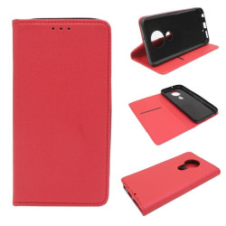 Etui Smart Magnet na telefon motorola moto g7 XT1962 / g7+ g7 plus XT1965 czerwone