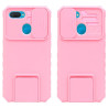 Etui pancerne CamShield Stand na telefon OPPO A12 2020 różowe