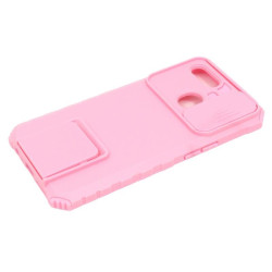 Etui pancerne CamShield Stand na telefon OPPO A12 2020 różowe
