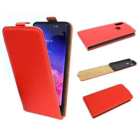 Etui pionowe z klapką SLIM FLEX na telefon Xiaomi Redmi 7 czerwone HQ