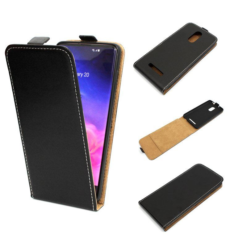 Etui pionowe z klapką SLIM FLEX na telefon Xiaomi Redmi Note 3 China czarne HQ