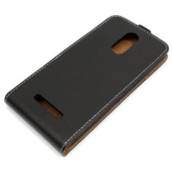 Etui pionowe z klapką SLIM FLEX na telefon Xiaomi Redmi Note 3 China czarne HQ