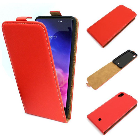 Etui pionowe z klapką SLIM FLEX na telefon LG K20 LMX120EMW czerwone HQ