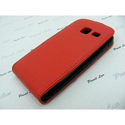 Etui pionowe z klapką SLIM FLEX na telefon Samsung Galaxy J1 Mini J105 czerwone