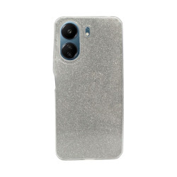 Etui Jelly Case SHINING HQ na telefon Xiaomi Redmi 13C 4G 23108RN04Y / POCO C65 2310FPCA4G srebrne