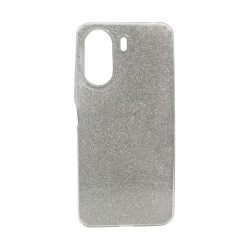 Etui Jelly Case SHINING HQ na telefon Xiaomi Redmi 13C 4G 23108RN04Y / POCO C65 2310FPCA4G srebrne