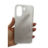 Etui Jelly Case SHINING HQ na telefon Xiaomi Redmi 13C 4G 23108RN04Y / POCO C65 2310FPCA4G srebrne