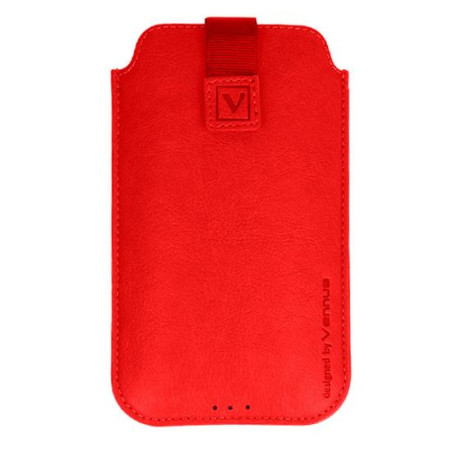Etui kieszonka DEKO VENNUS 10 / M wsuwka na telefon czerwony pokrowiec do paska na smycz