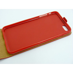 Etui pionowe z klapką SLIM FLEX na telefon Apple iPhone 6+ A1522 / 6S+ A1634 czerwone