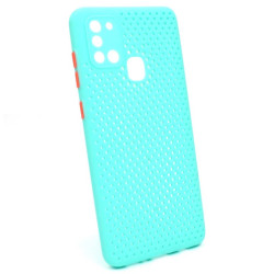 Etui Breath Case na telefon Samsung Galaxy A21s 2020 A217 turkusowe