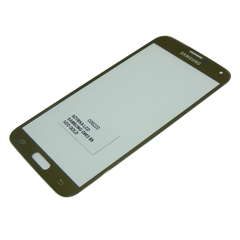 Szybka LCD do telefonu Samsung Galaxy S5 G900 / S5 Neo G903 złota