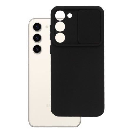 Etui Silicone Lens na telefon Samsung Galaxy S23 czarne
