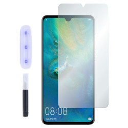 9H SZKŁO hartowane na telefon Huawei Mate 20 HMA-L29 UV + lampa bezbarwne