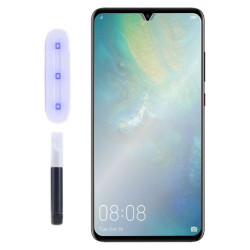 9H SZKŁO hartowane na telefon Huawei Mate 20 HMA-L29 UV + lampa bezbarwne