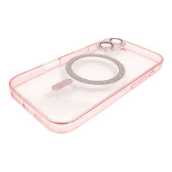 Etui MagSafe Glitter na telefon Apple iPhone 16+ A3290 różowe