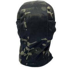 Kominiarka motocyklowa narciarska pod kask - Balaclava maska na motor motocykl kamuflaż 3w1 poliester polar uniwersalna moro 3
