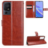 Etui Smart Crazy na telefon TCL 40SE T610K2 6156 6156A 6156A1 brązowe