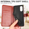 Etui Smart Crazy na telefon TCL 40SE T610K2 6156 6156A 6156A1 brązowe
