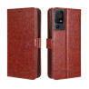 Etui Smart Crazy na telefon TCL 40SE T610K2 6156 6156A 6156A1 brązowe