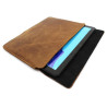 Etui skóra 2 poziome z klapką na tablet uniwersalne 9.7" cali brązowe