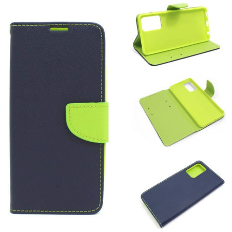 Etui Fancy Diary na telefon Samsung Galaxy A72 A725 / A72 5G A726 granatowe