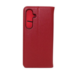 Etui Smart Pro Leather na telefon Samsung Galaxy S24 FE 5G S721 bordowe