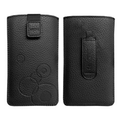 Etui kieszonka DEKO HQ rozmiar 15 wsuwka na tablet czarny pokrowiec do paska na smycz
