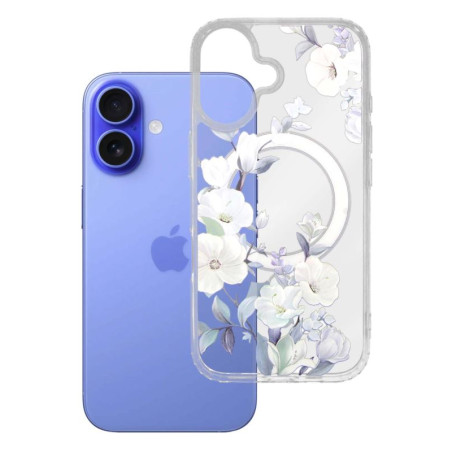 Etui MagSafe Flower na telefon Apple iPhone 16+ A3290 wzór 4