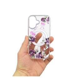 Etui MagSafe Flower na telefon Apple iPhone 16+ A3290 wzór 7