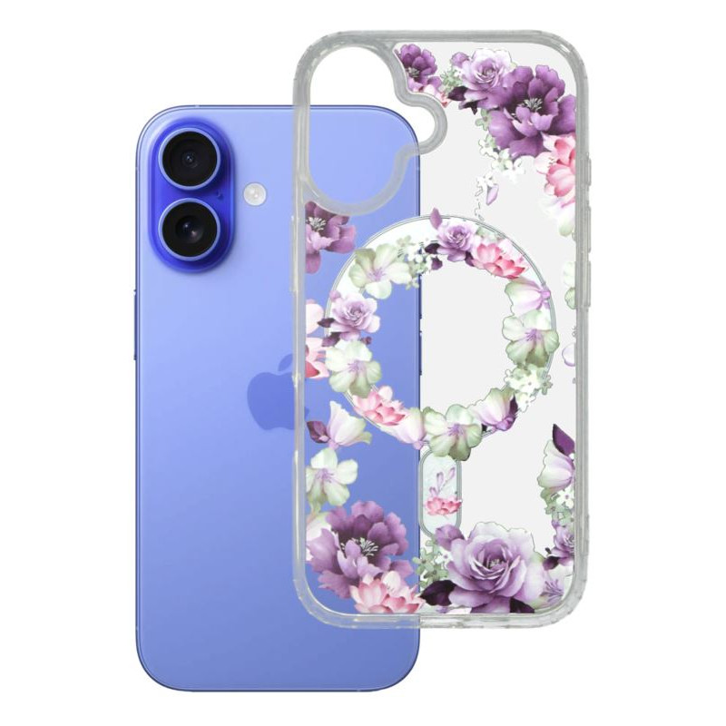 Etui MagSafe Flower na telefon Apple iPhone 16 A3287 wzór 6