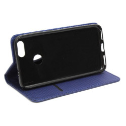 Etui Smart Magnet na telefon Huawei P9 Lite Mini SLA-L22 / Y6 Pro 2017 granatowe